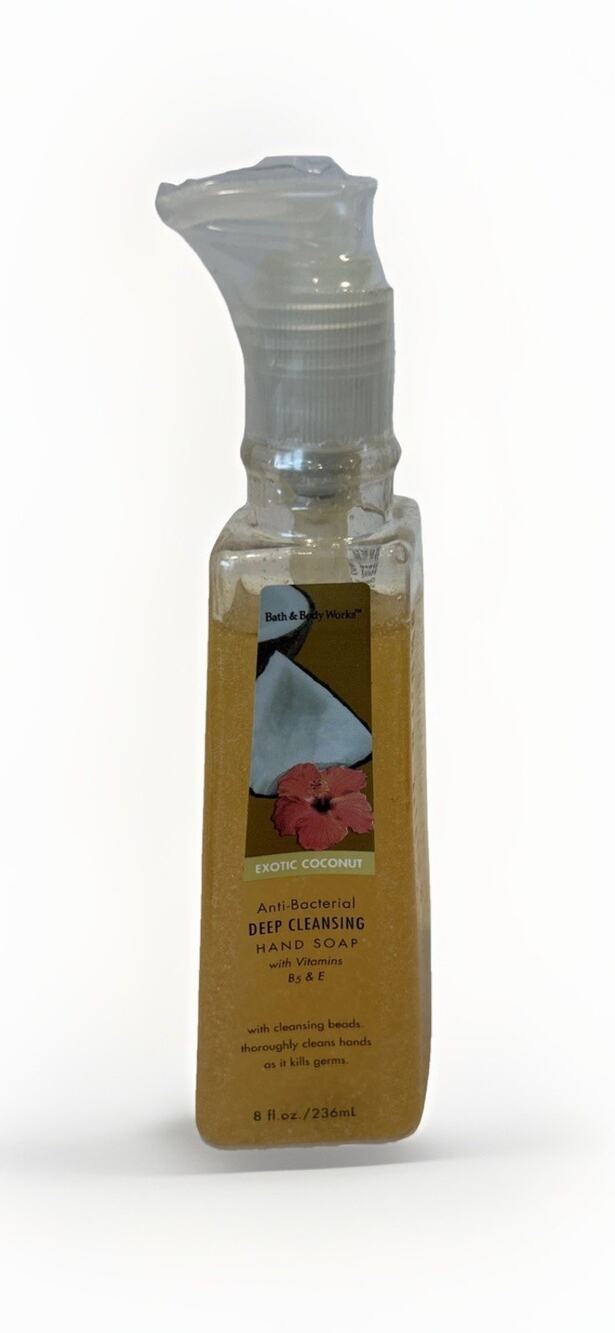 Bath & Body Works EXOTIC COCONUT Deep Cleansing Hand Soap 8 oz Sealed RARE